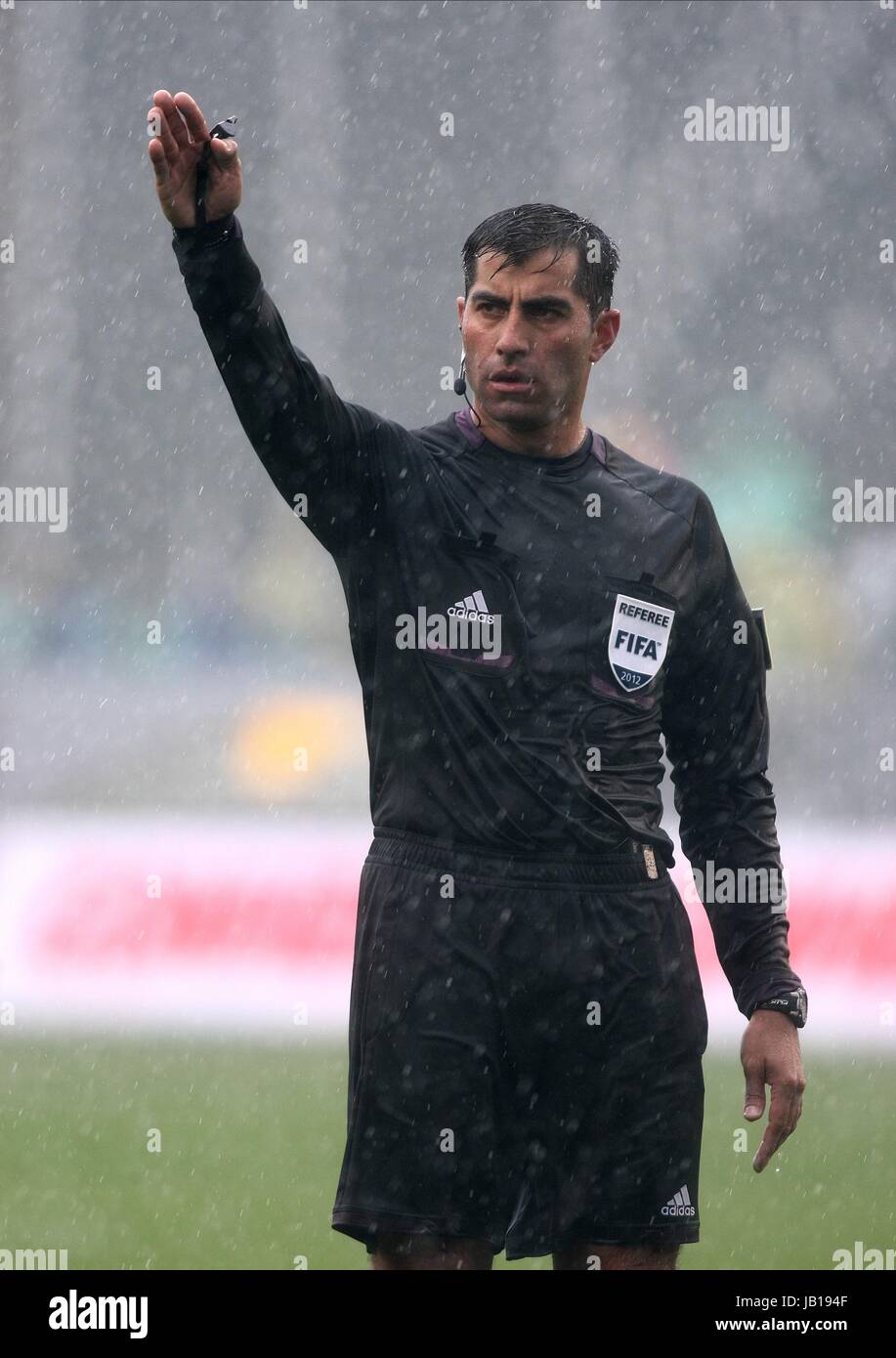 JAVIER SANTOS FIFA REFEREE PUERTO RICO FIFA REFEREE PUERTO RICO HOME DEPOT CENTER CARSON LOS ANGELES USA 25 March 2012 Stock Photo