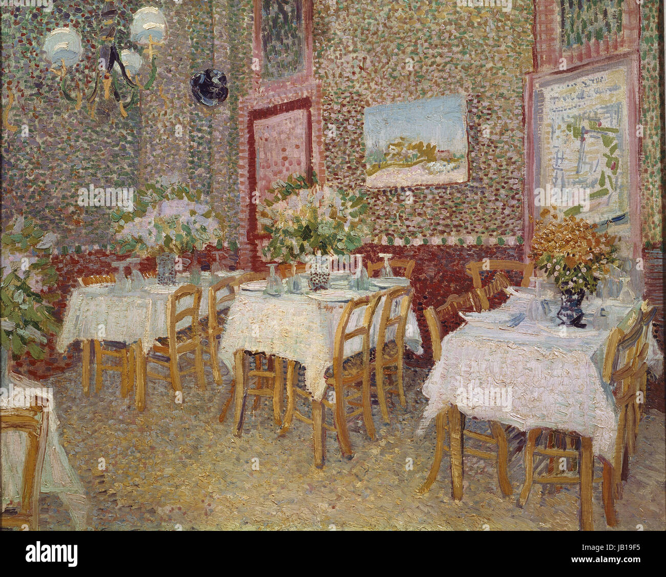 Vincent Van Gogh  -  Interior of a Restaurant   1887 Stock Photo