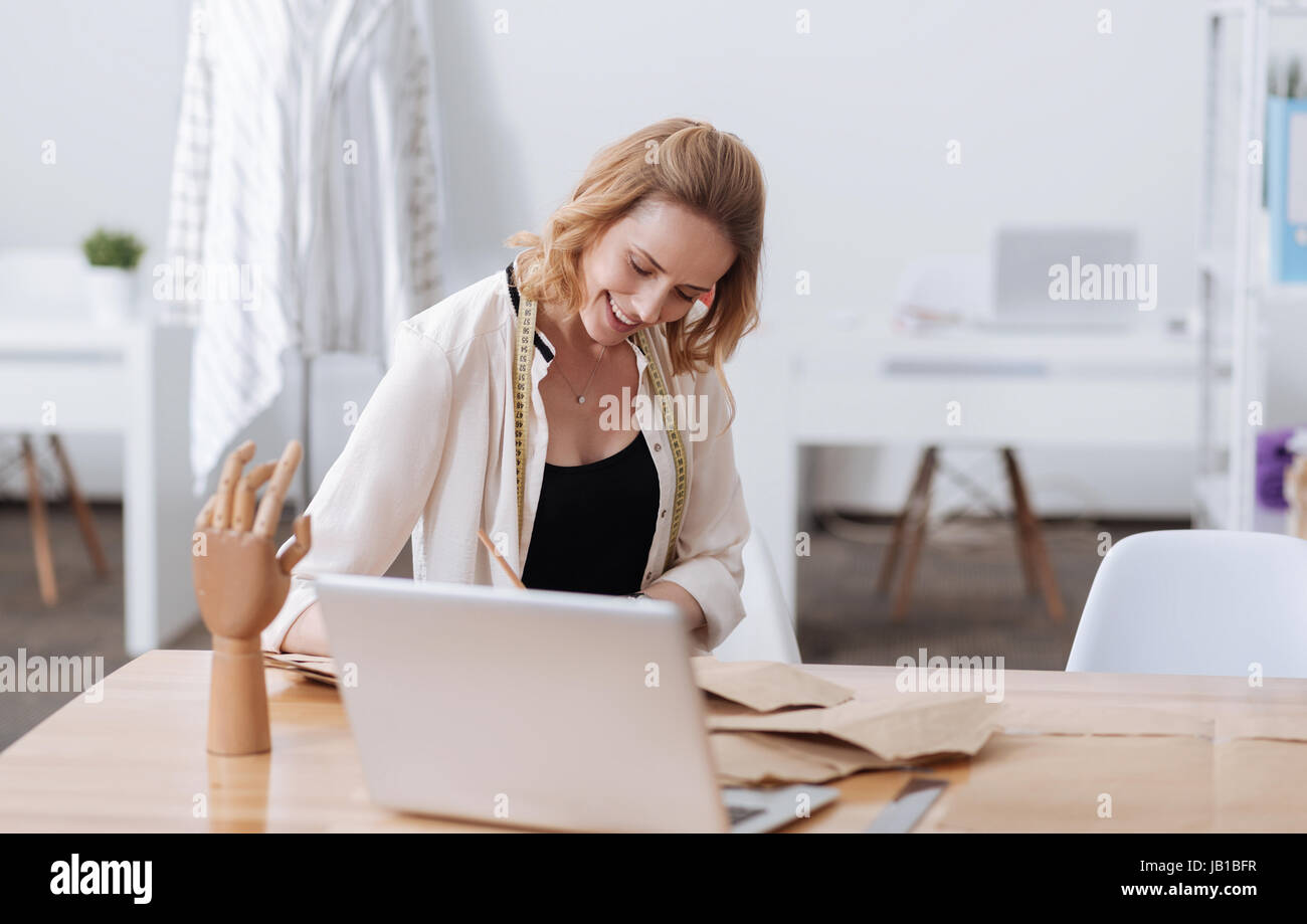 Stylish woman making notes hi-res stock photography and images - Alamy