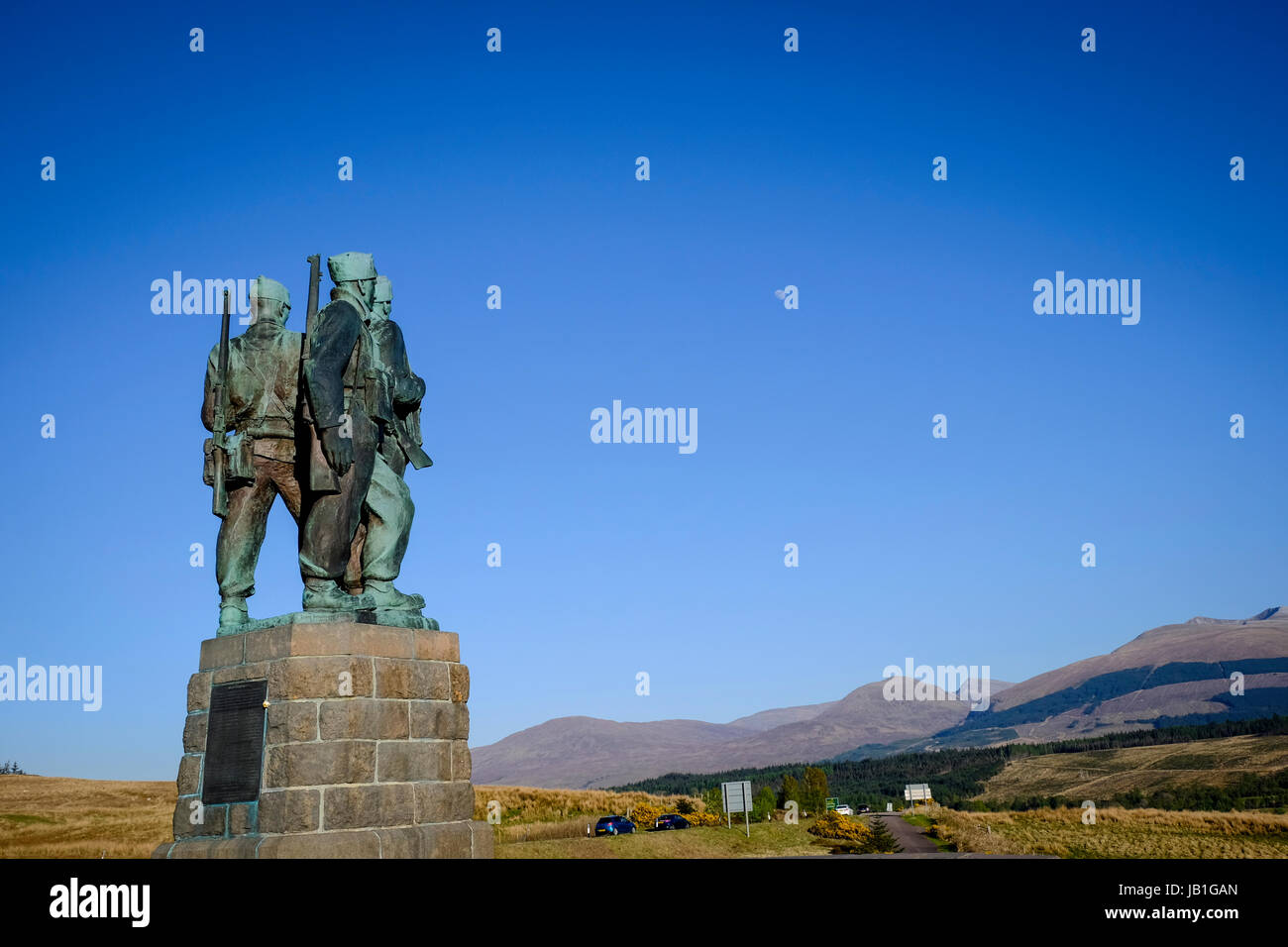 The Commando War Memorial at Spean Bridge, Lochaber, Scotland Stock