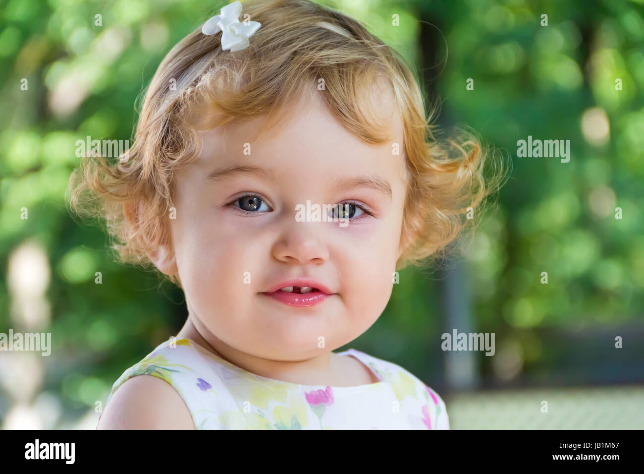 Image of the beautiful cute infant girl Stock Photo - Alamy