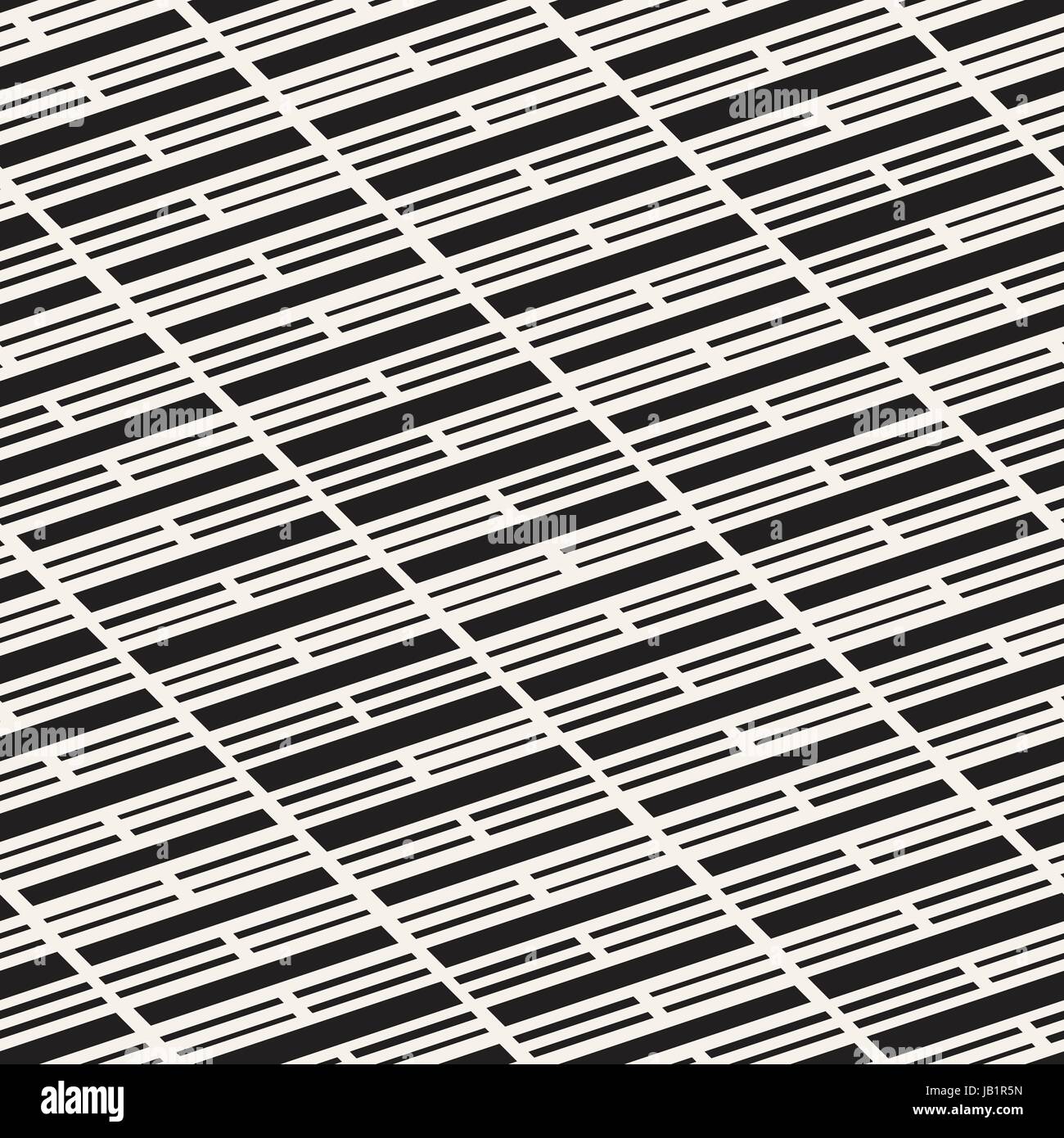 Black and White Dashed Lines Pattern. Modern Abstract Vector Seamless ...