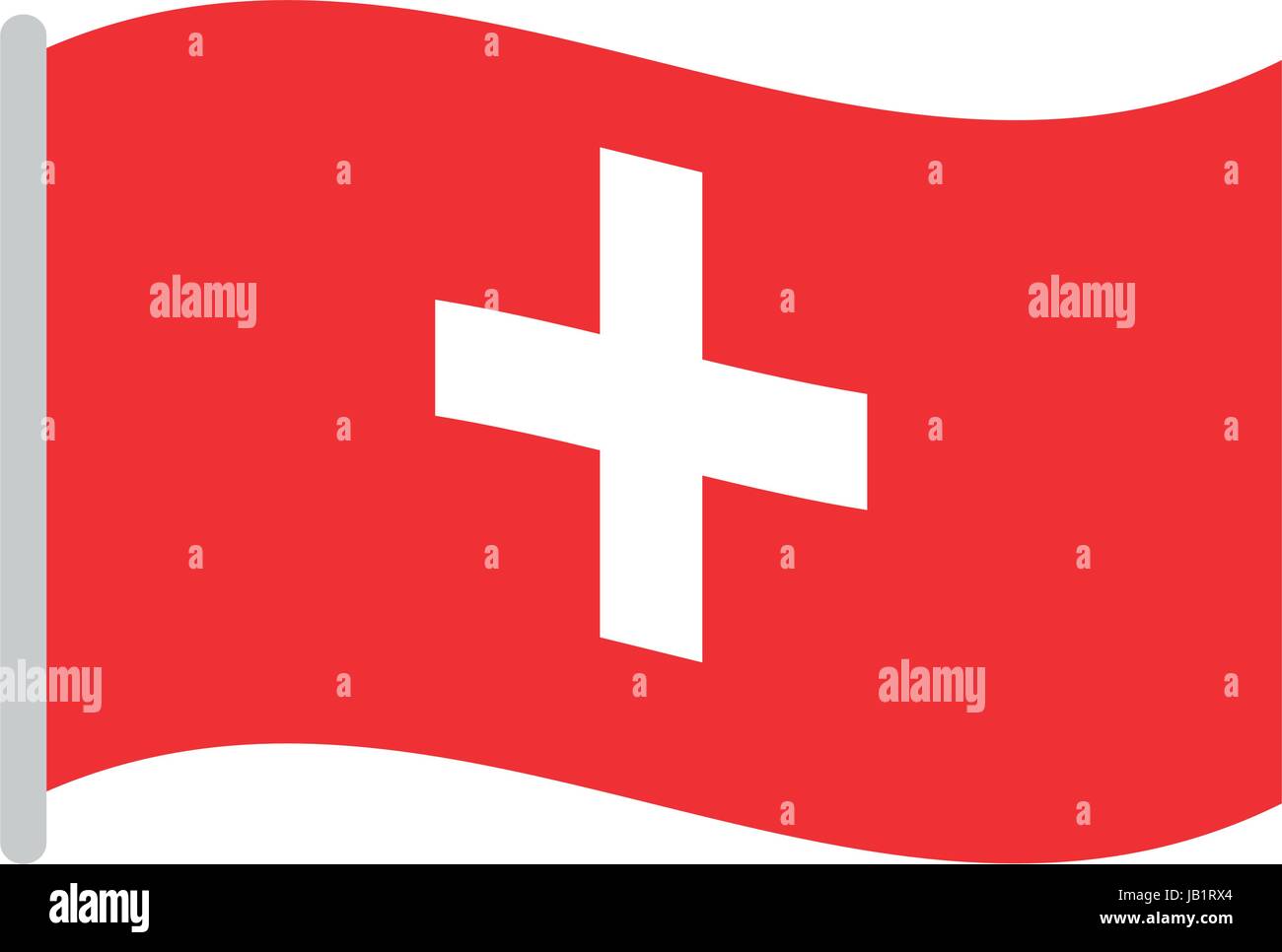 Isolated Swiss flag Stock Vector Image &amp; Art - Alamy