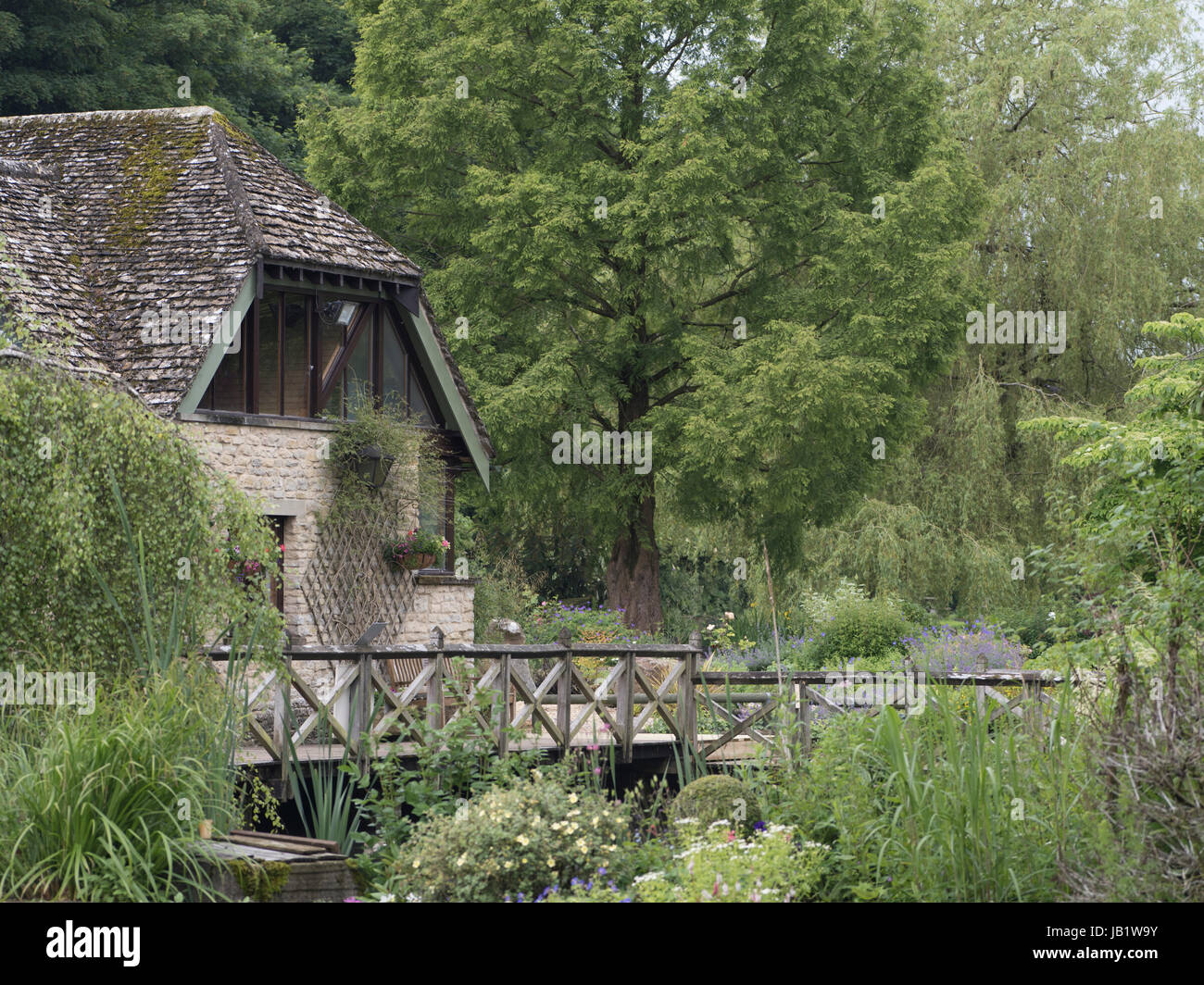 Bibury Trout farm, one of the oldest Britain's Trout farm, Bibury