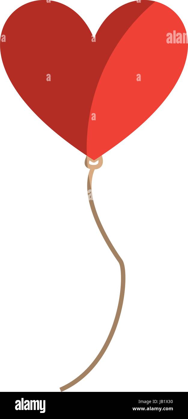 balloon air with shape heart Stock Vector Image & Art - Alamy