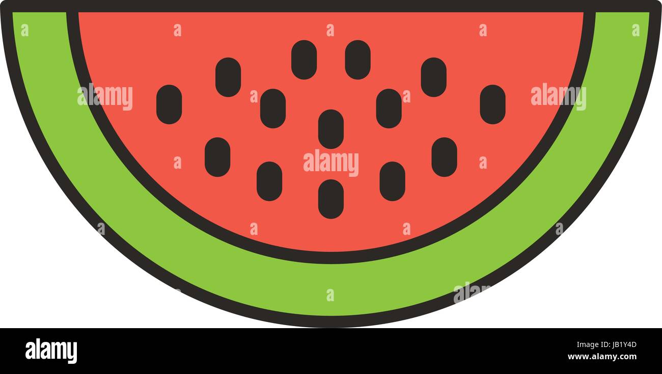 watermelon fresh fruit isolated icon Stock Vector Image & Art - Alamy