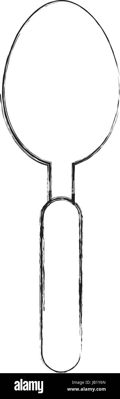 spoon cutlery isolated icon Stock Vector Image & Art - Alamy