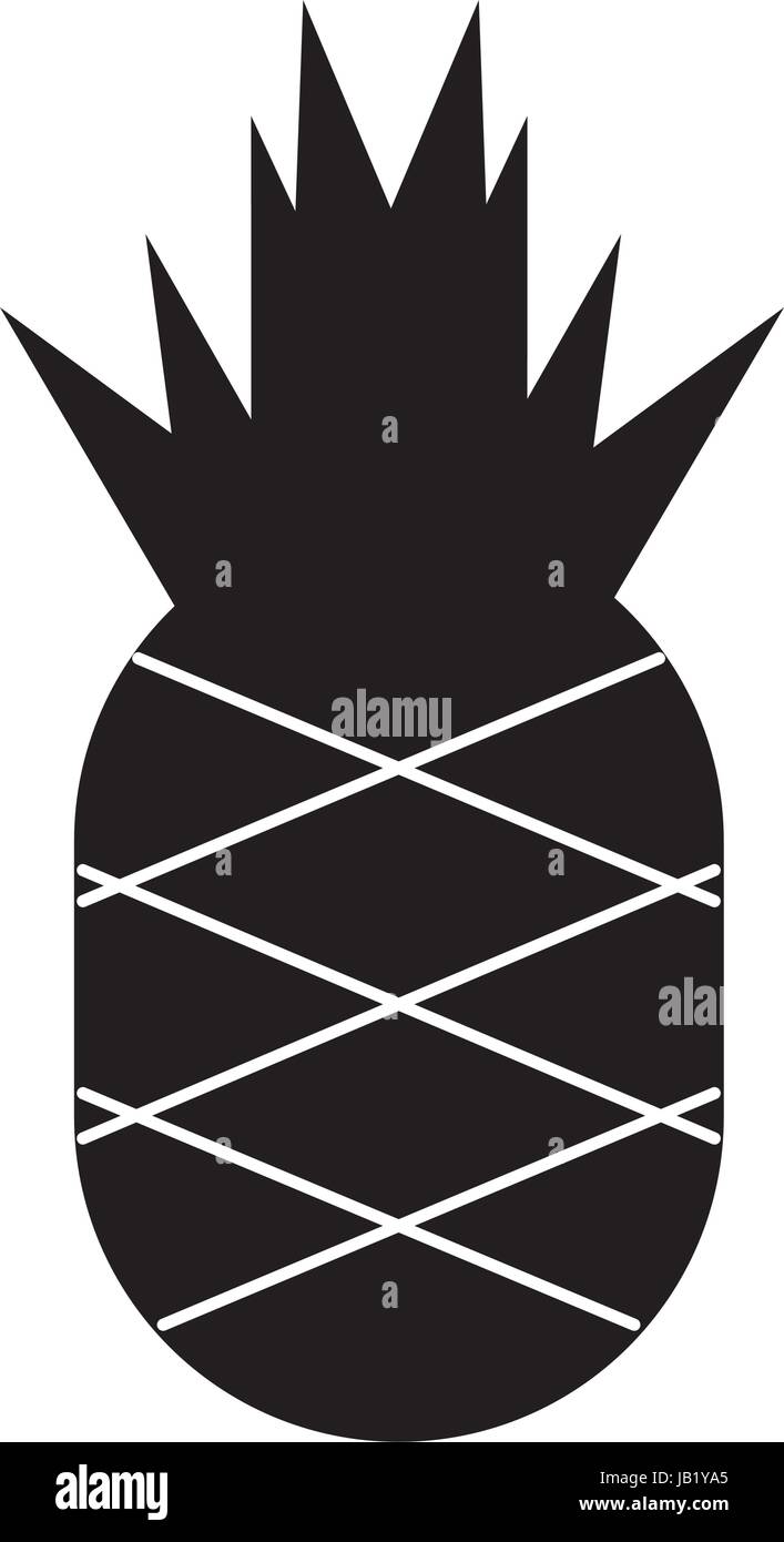 pineapple fresh fruit isolated icon Stock Vector Image & Art - Alamy