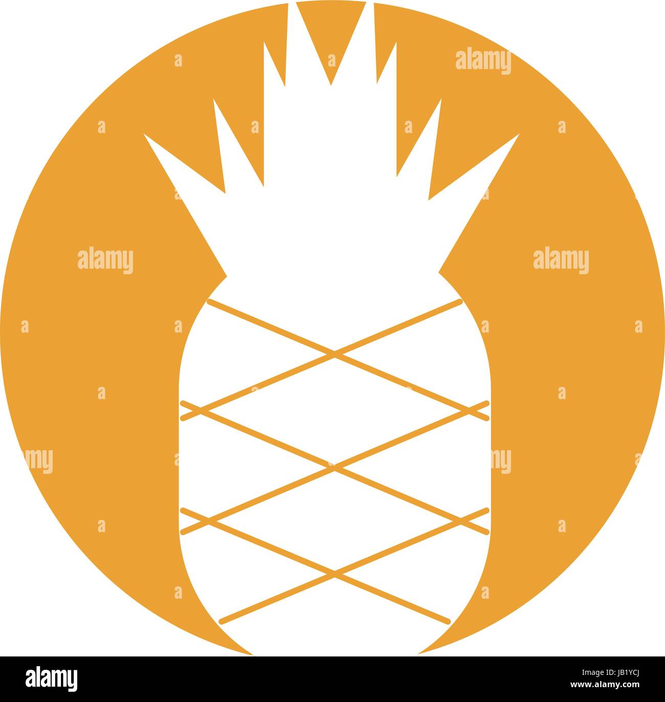 pineapple fresh fruit isolated icon Stock Vector Image & Art - Alamy