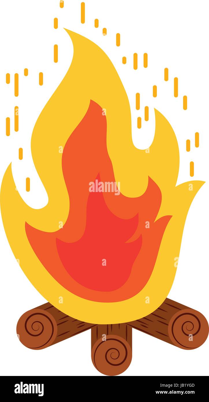 campfire flame isolated icon Stock Vector Image & Art - Alamy
