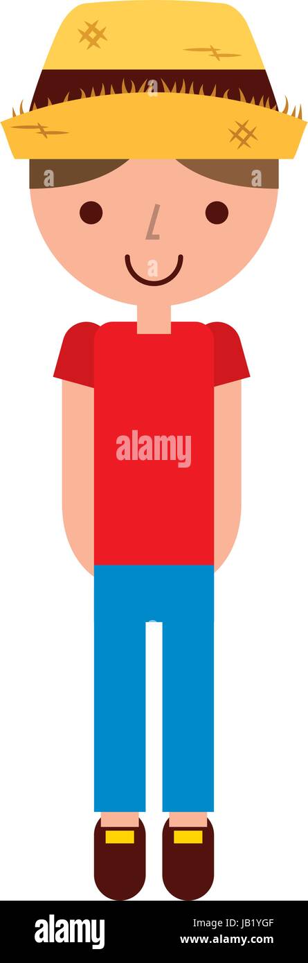 cute farmer avatar character Stock Vector Image & Art - Alamy