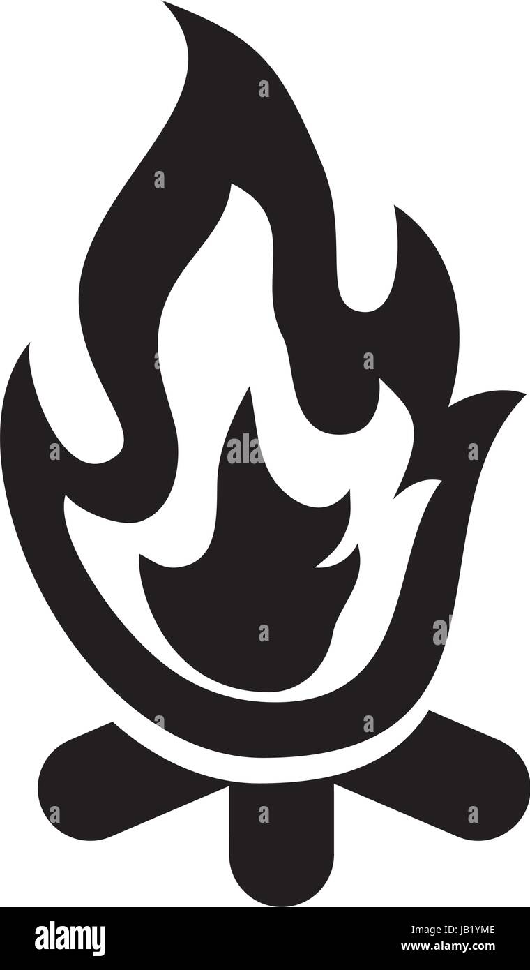campfire flame isolated icon Stock Vector Image & Art - Alamy