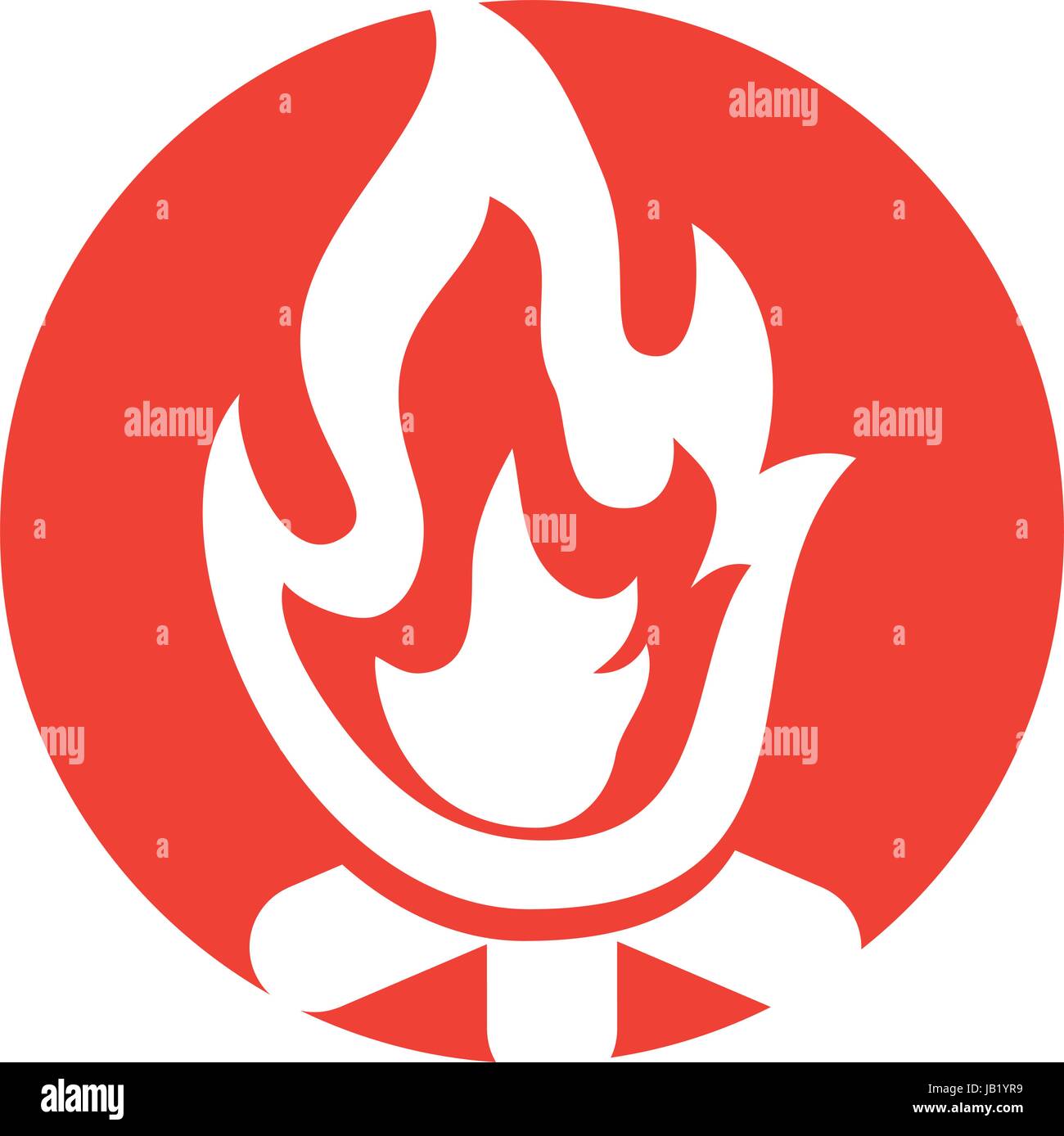 campfire flame isolated icon Stock Vector Image & Art - Alamy