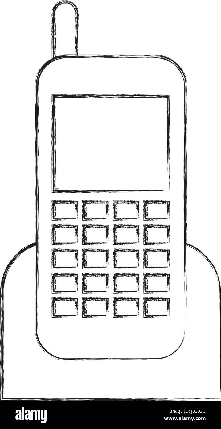 cellphone device isolated icon Stock Vector Image & Art - Alamy