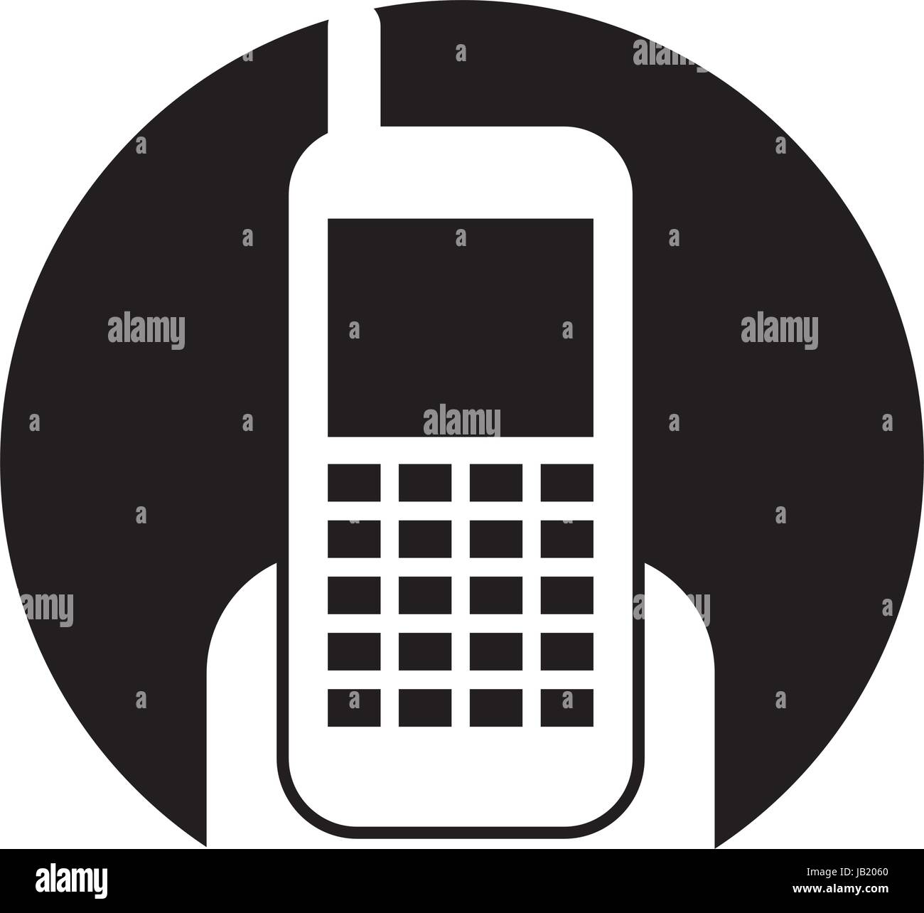 cellphone device isolated icon Stock Vector Image & Art - Alamy
