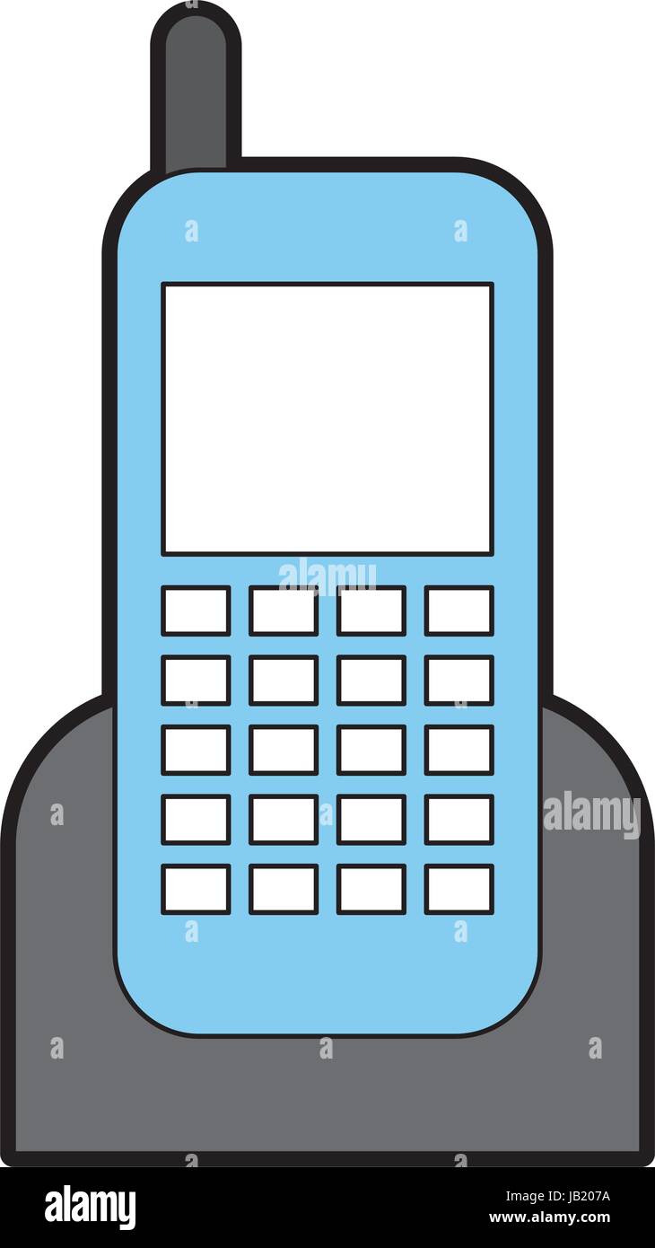 cellphone device isolated icon Stock Vector Image & Art - Alamy
