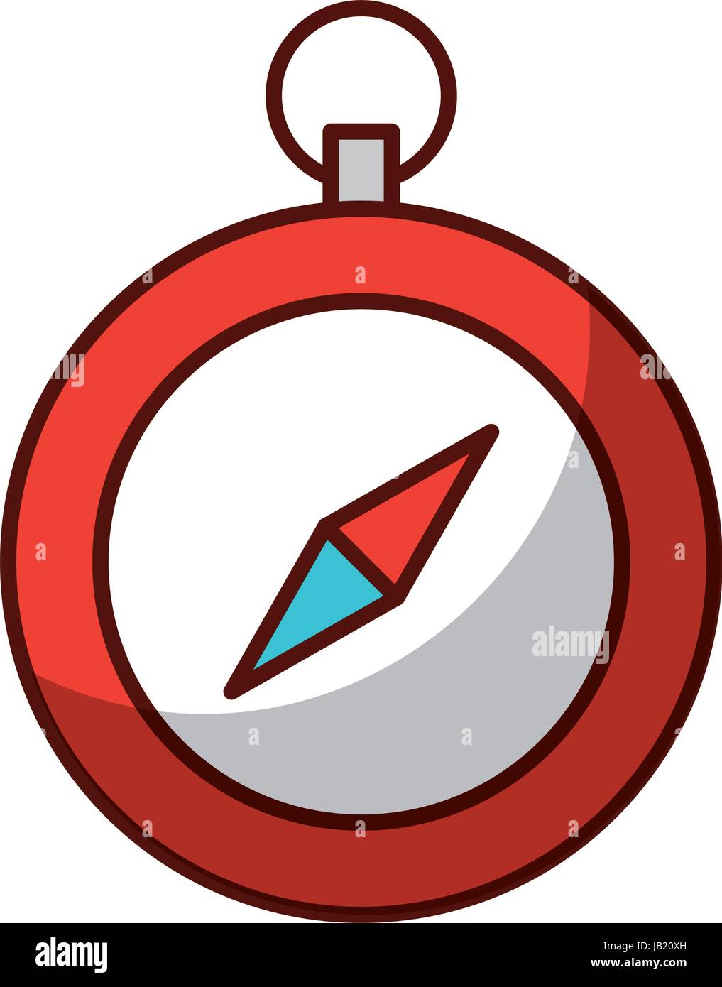 Simple Compass Red shadow cute red compass Stock Vector Image & Art - Alamy