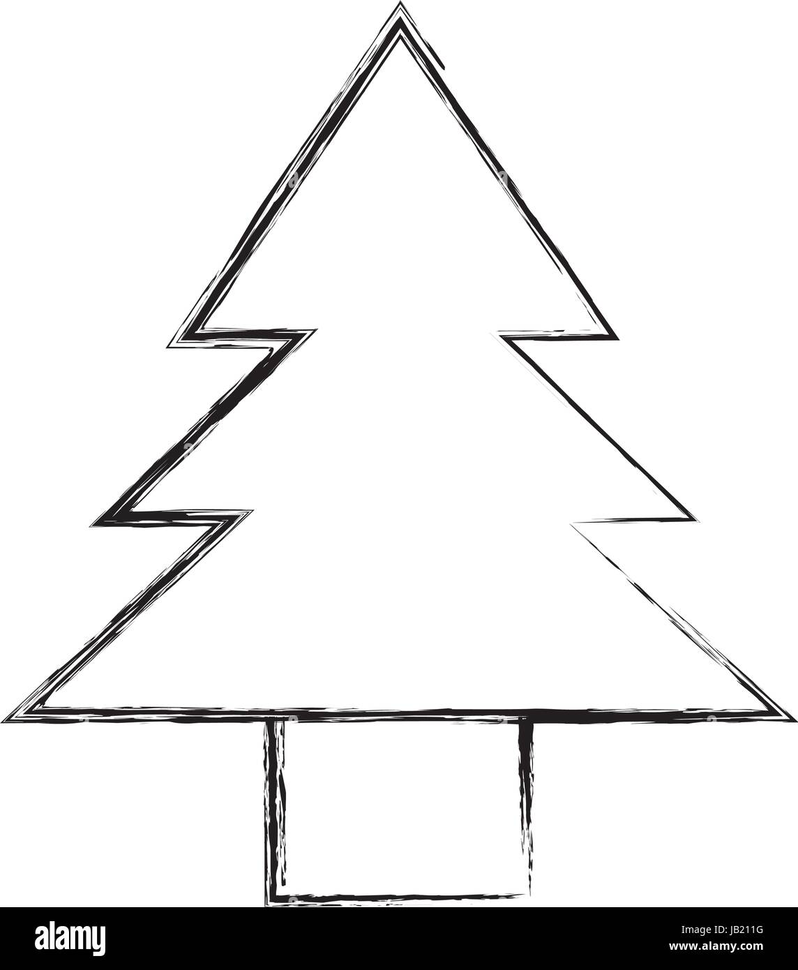sketch draw cute tree cartoon Stock Vector Image & Art - Alamy