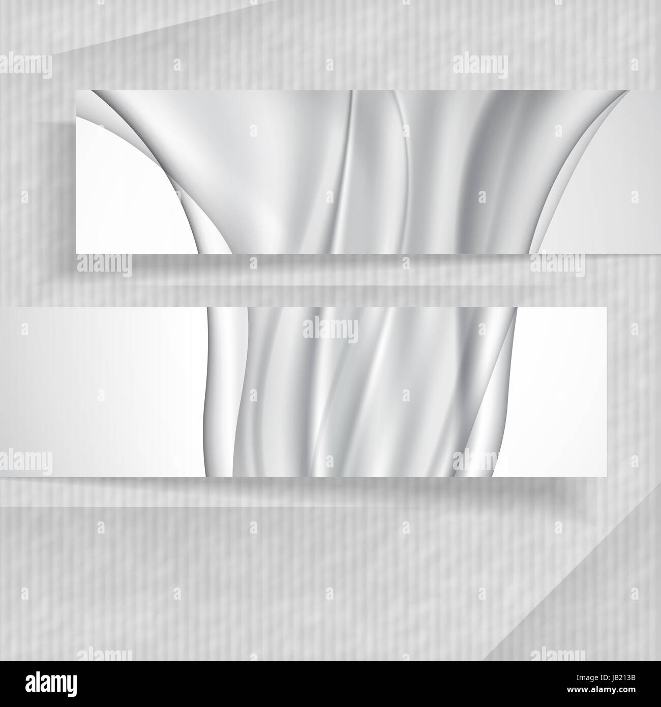 3D Abstract Banners With Place For Your Text. Vector Illustration. Eps ...