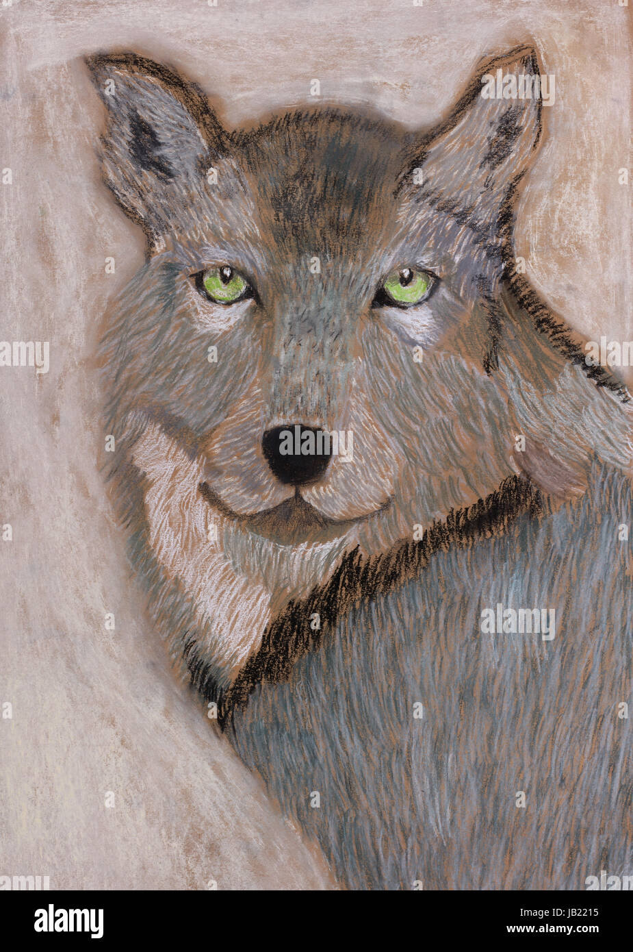 Wolf drawing hi-res stock photography and images - Alamy