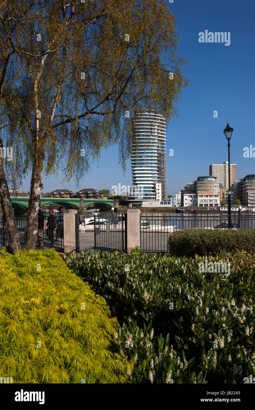 Parkland Sensory Gardens, Imperial Park, Imperial Wharf, London Stock Photo