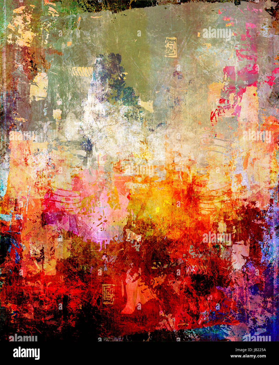 abstrakte malerei-texturen mischtechnik Stock Photo - Alamy