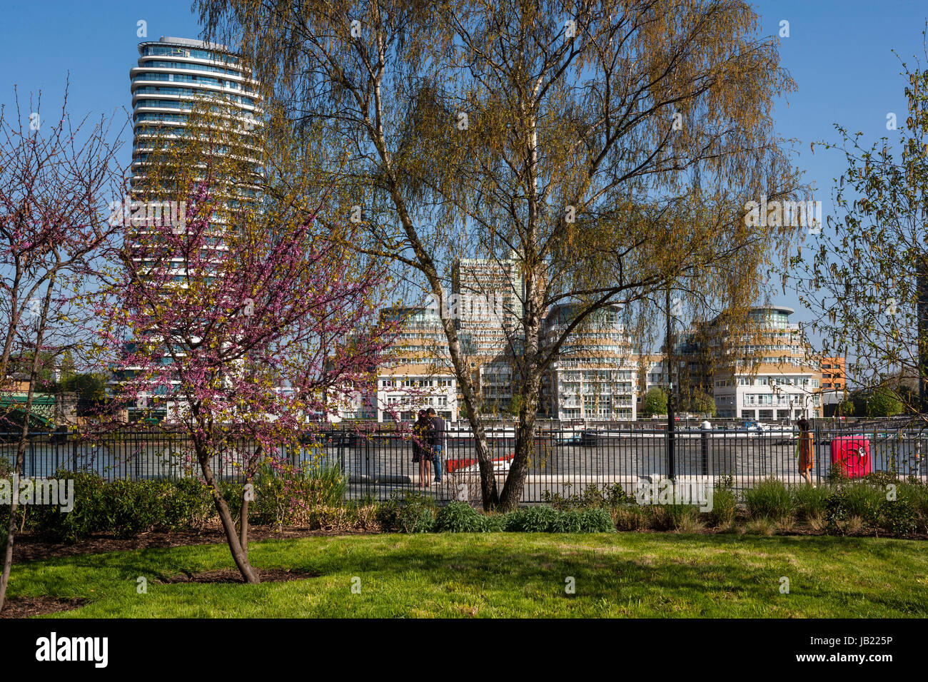 Parkland Sensory Gardens, Imperial Park, Imperial Wharf, London Stock Photo