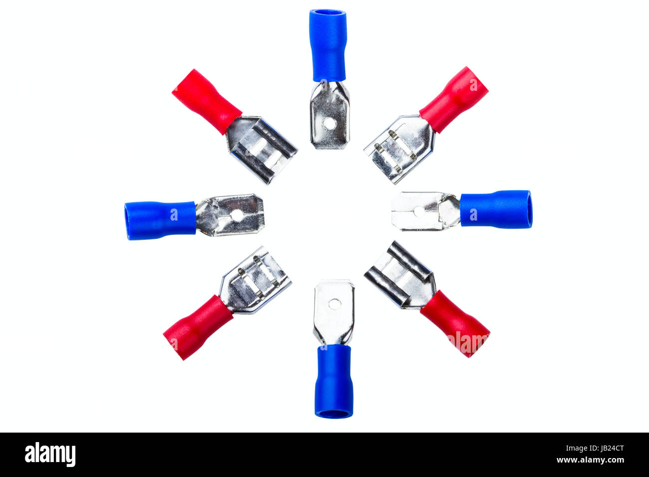 set of electricity cables plugs isolated on white background Stock ...