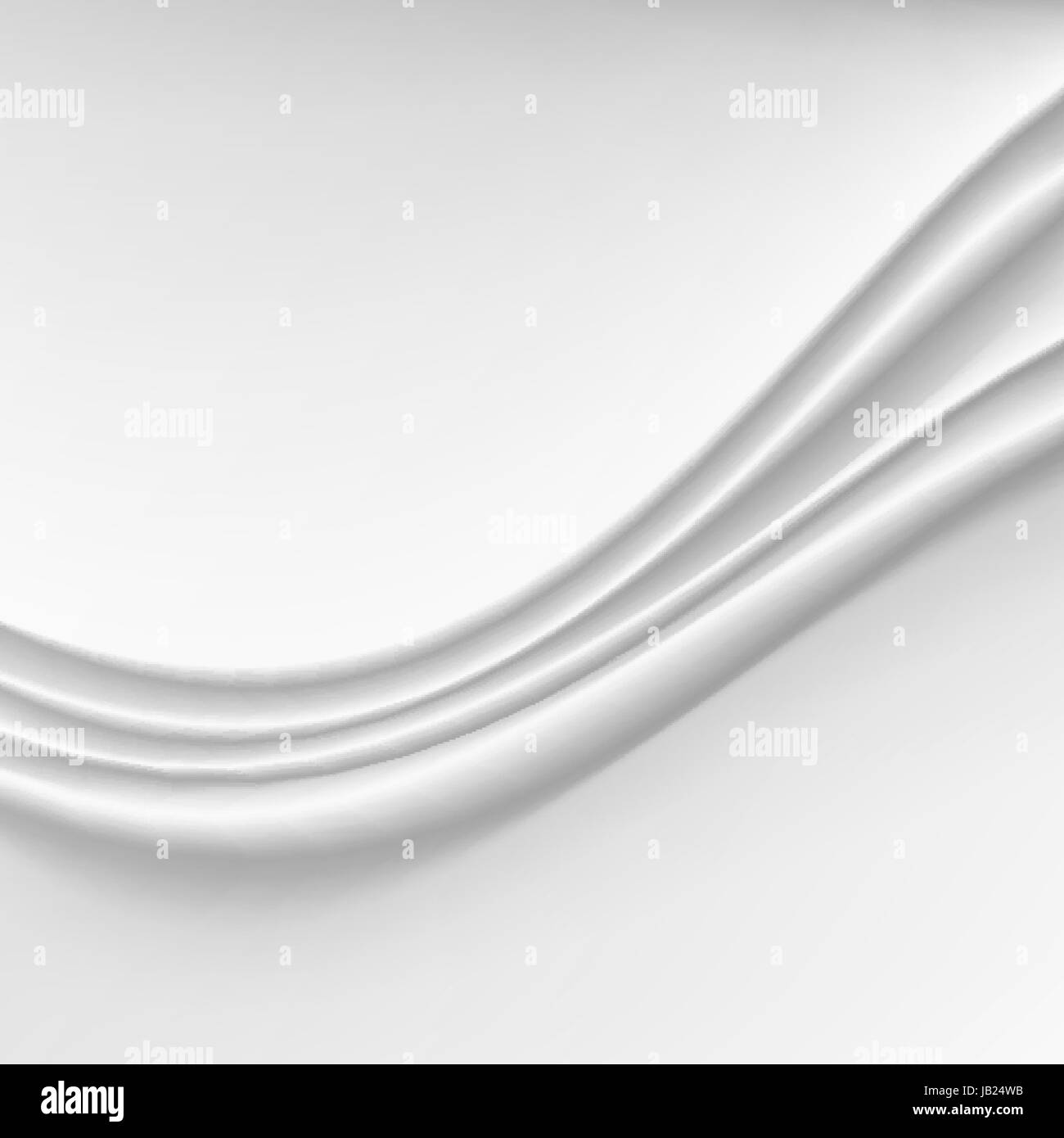 Wavy Silk Abstract Background Vector. Realistic Fabric Silk Texture Stock Vector