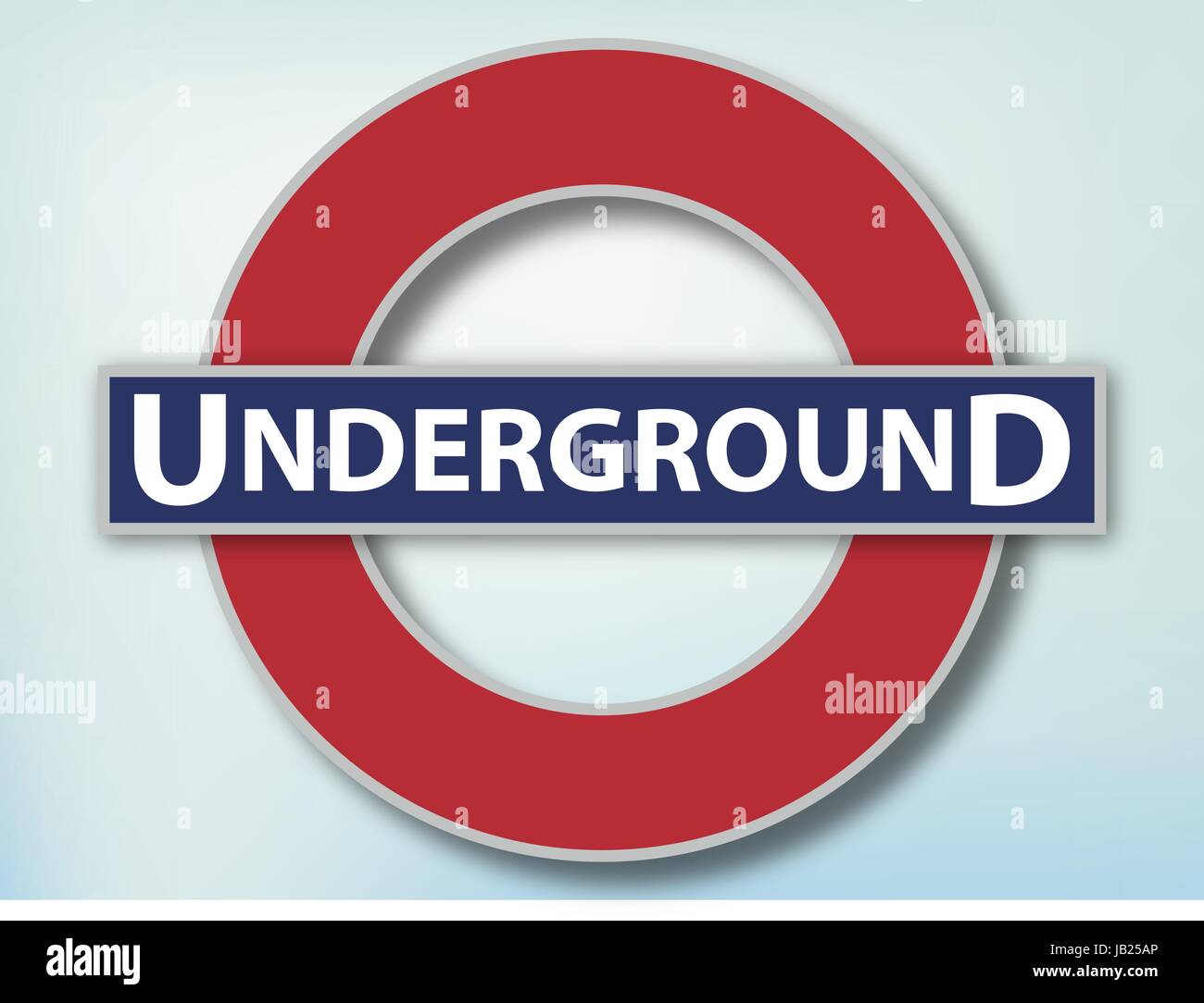 The famous London Underground sign, eps10 vector Stock Vector Image & Art -  Alamy