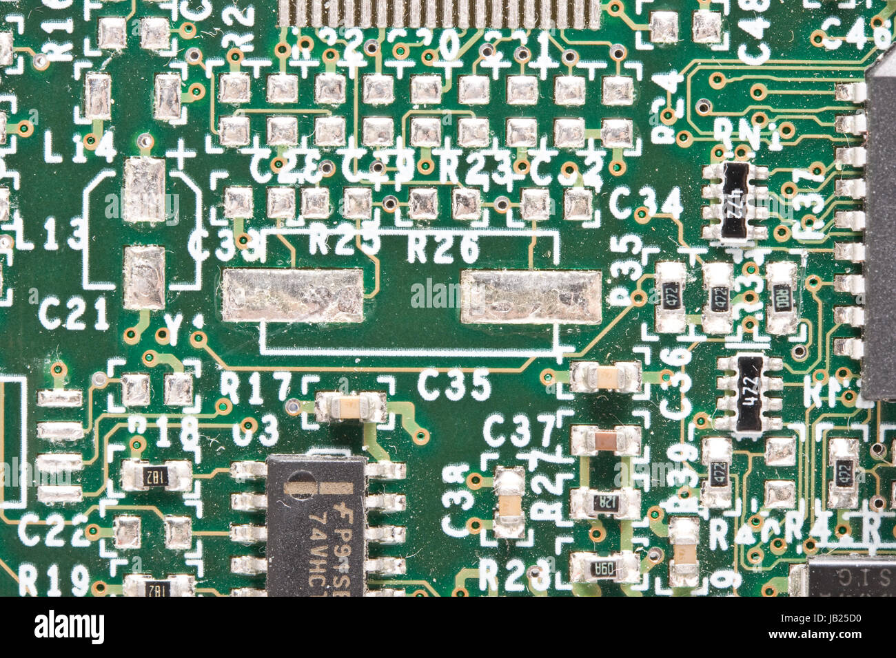 Extreme close up of a computer card Stock Photo - Alamy