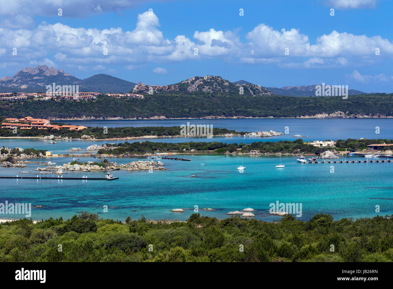 Baja Sardinia near Palau on the northeast coast of the Island of Sardinia - Italy Stock Photo