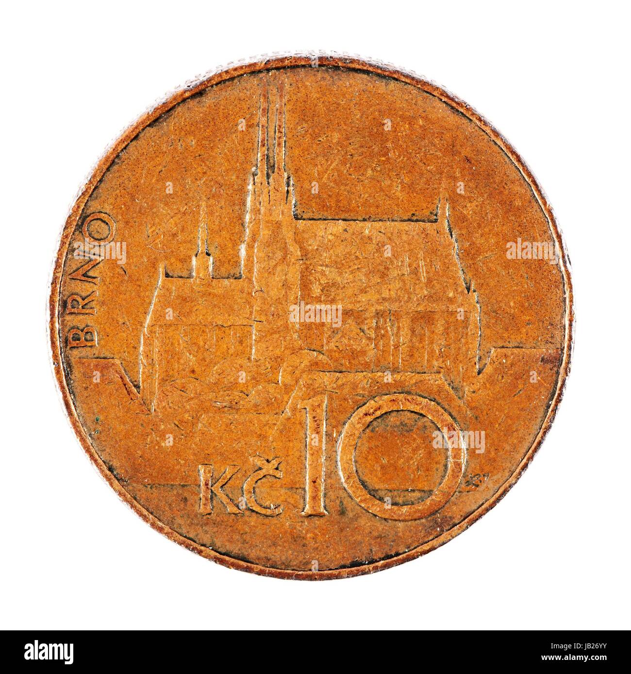 ten-czech-crowns-coin-isolated-on-white-background-stock-photo-alamy