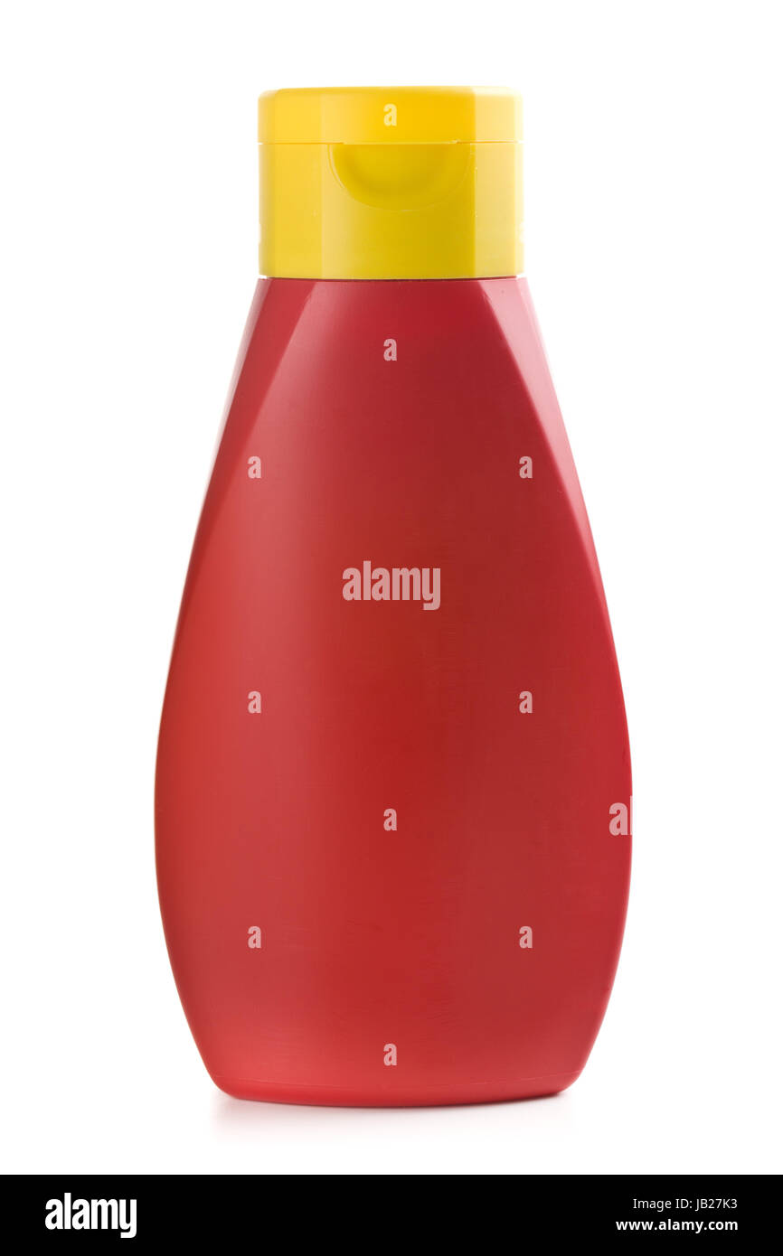 plastic bottle of ketchup on white background Stock Photo - Alamy
