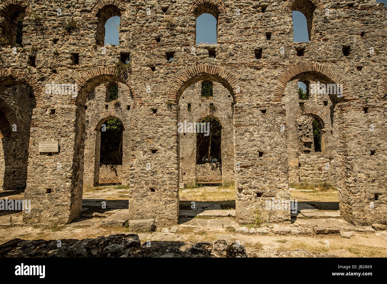 Butrint was one of the biggest roman settlements in Balkan region Stock Photo
