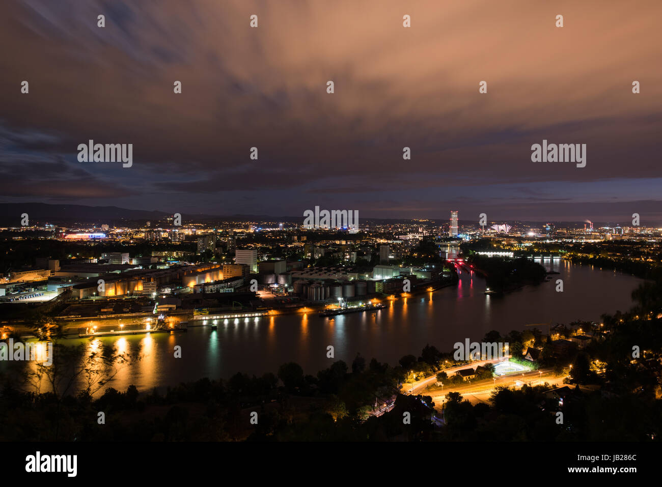 Basel switzerland cityscape Stock Photo