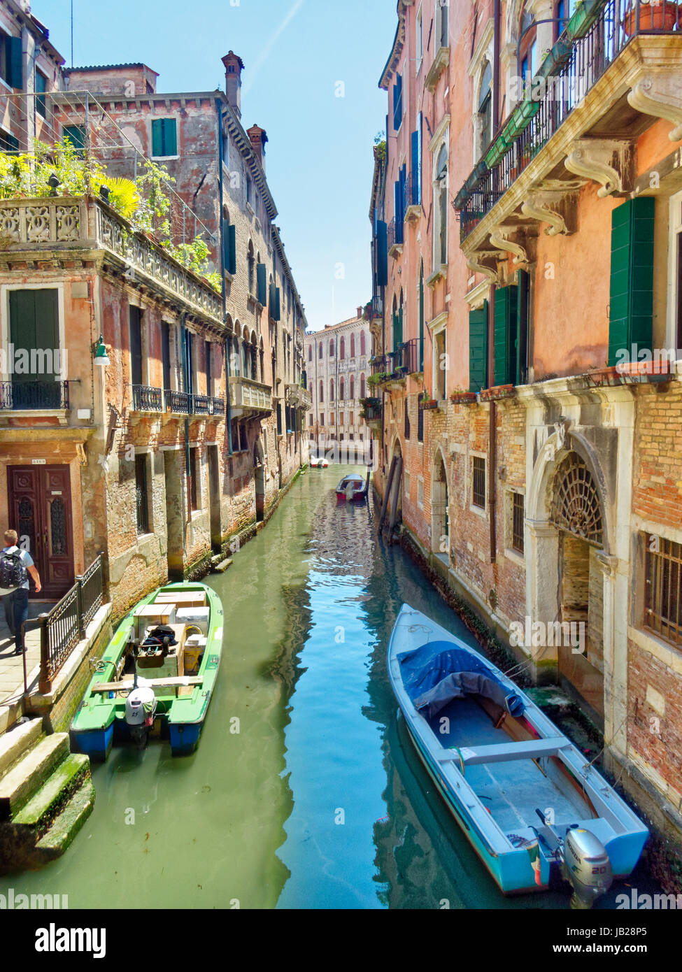 Venice Canals in midday summer Stock Photo
