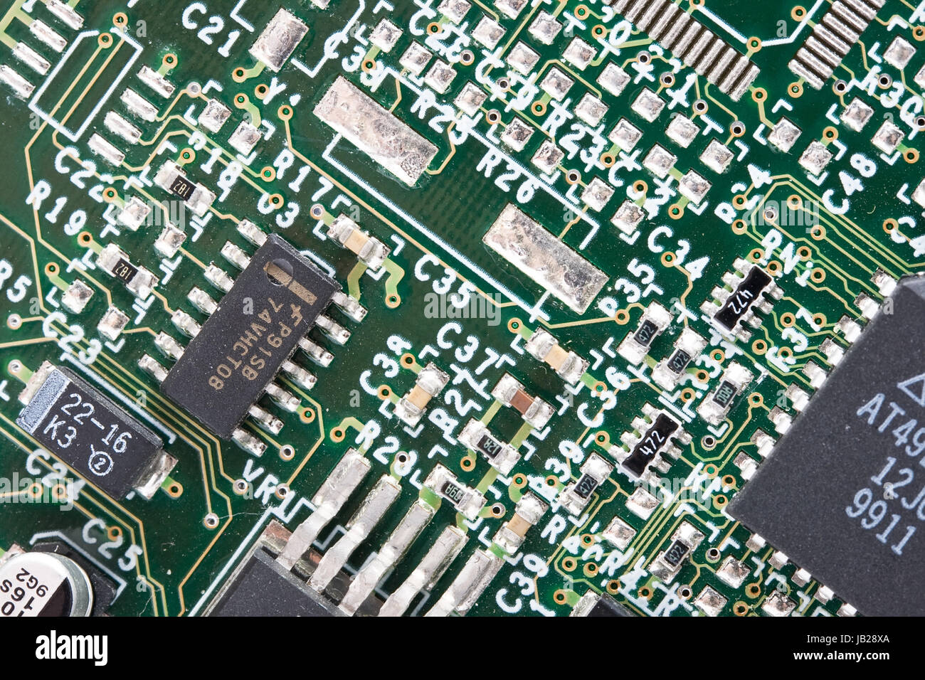 Extreme close up of a computer card Stock Photo - Alamy
