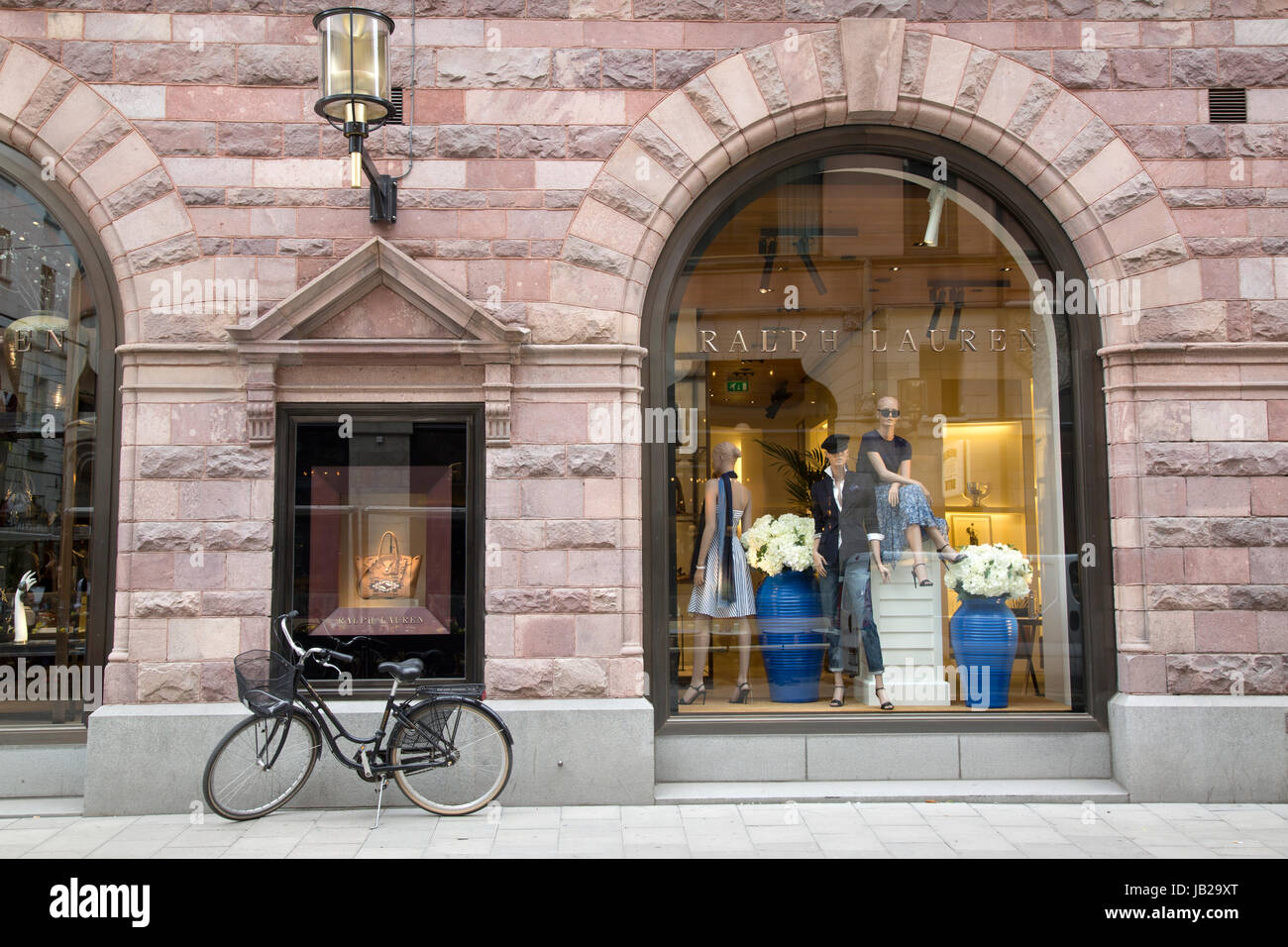 Ralph Lauren Shop on Norrlandsgaten and Master Samuelsgaten Streets;  Stockholm; Sweden Stock Photo - Alamy