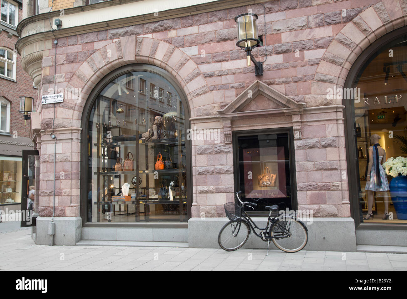 Ralph Lauren Shop, Norrlandsgaten and Master Samuelsgaten Streets;  Stockholm; Sweden Stock Photo - Alamy