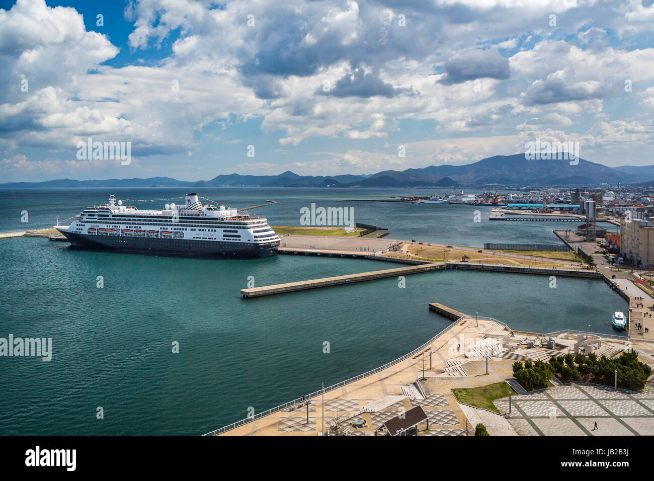 The port city of Aomori, northern Japan, Tōhoku region. Stock Photo