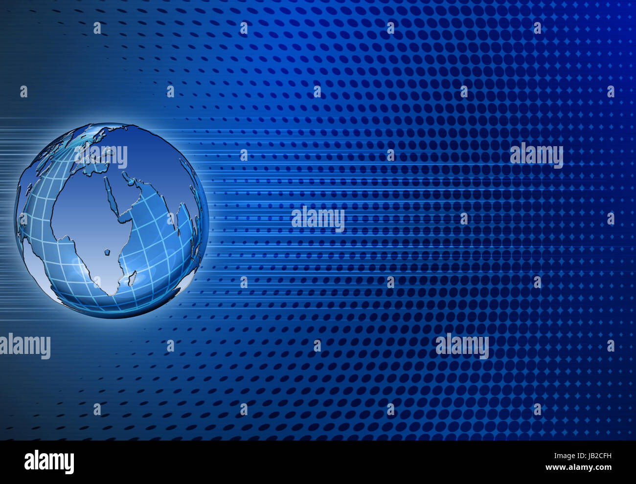 blue abstract background with world planet Stock Photo - Alamy