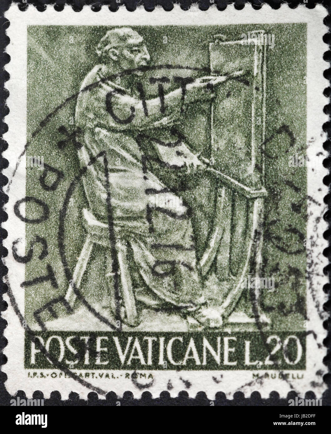Vatican postage stamp hi-res stock photography and images - Alamy