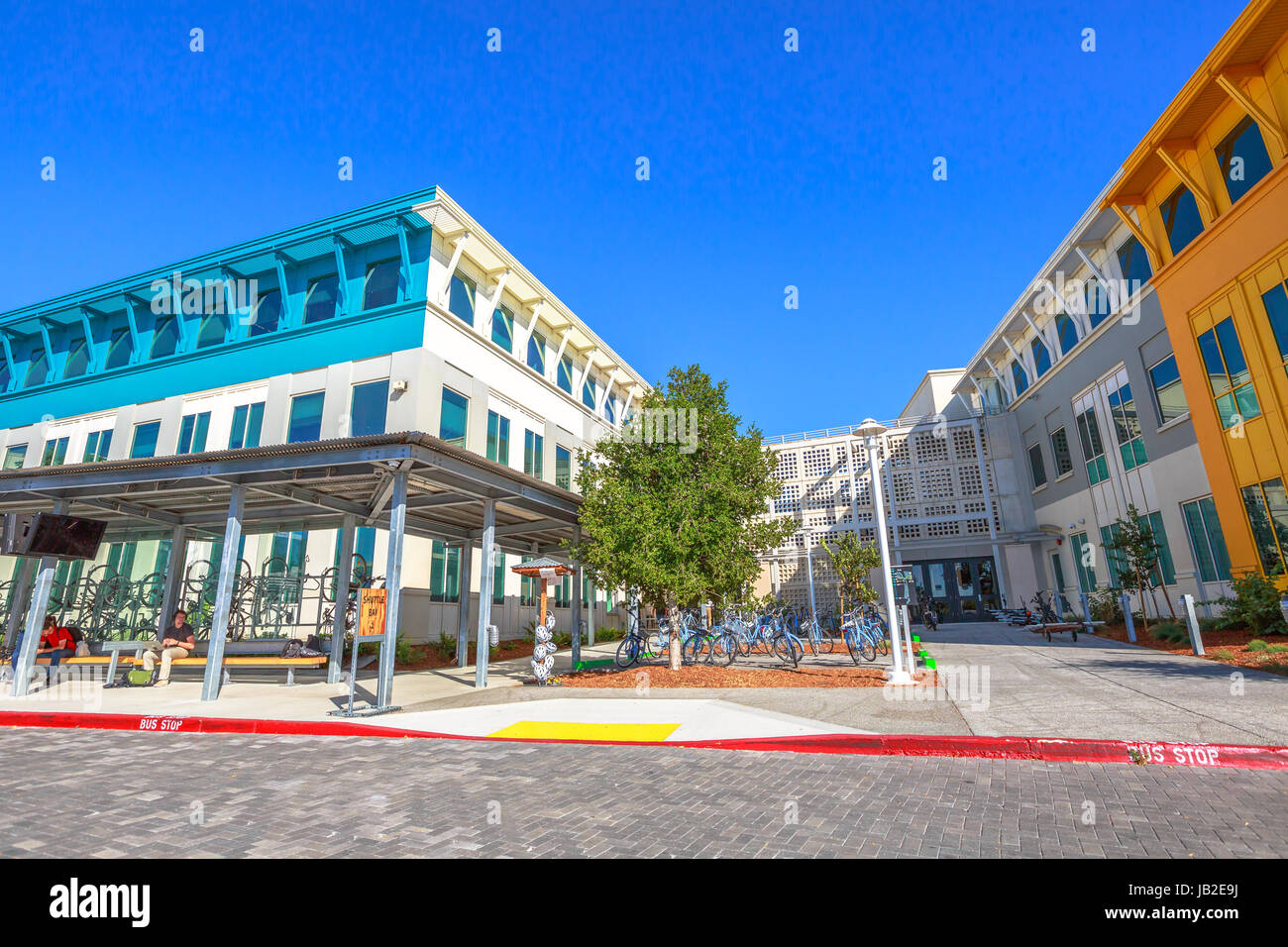 Facebook headquarters hires stock photography and images Alamy