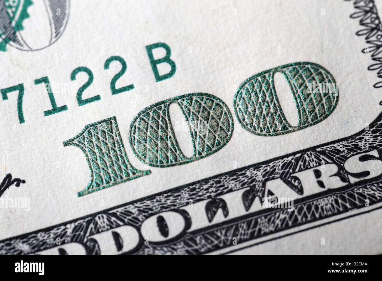 Macro american hundred dollar bill Stock Photo - Alamy