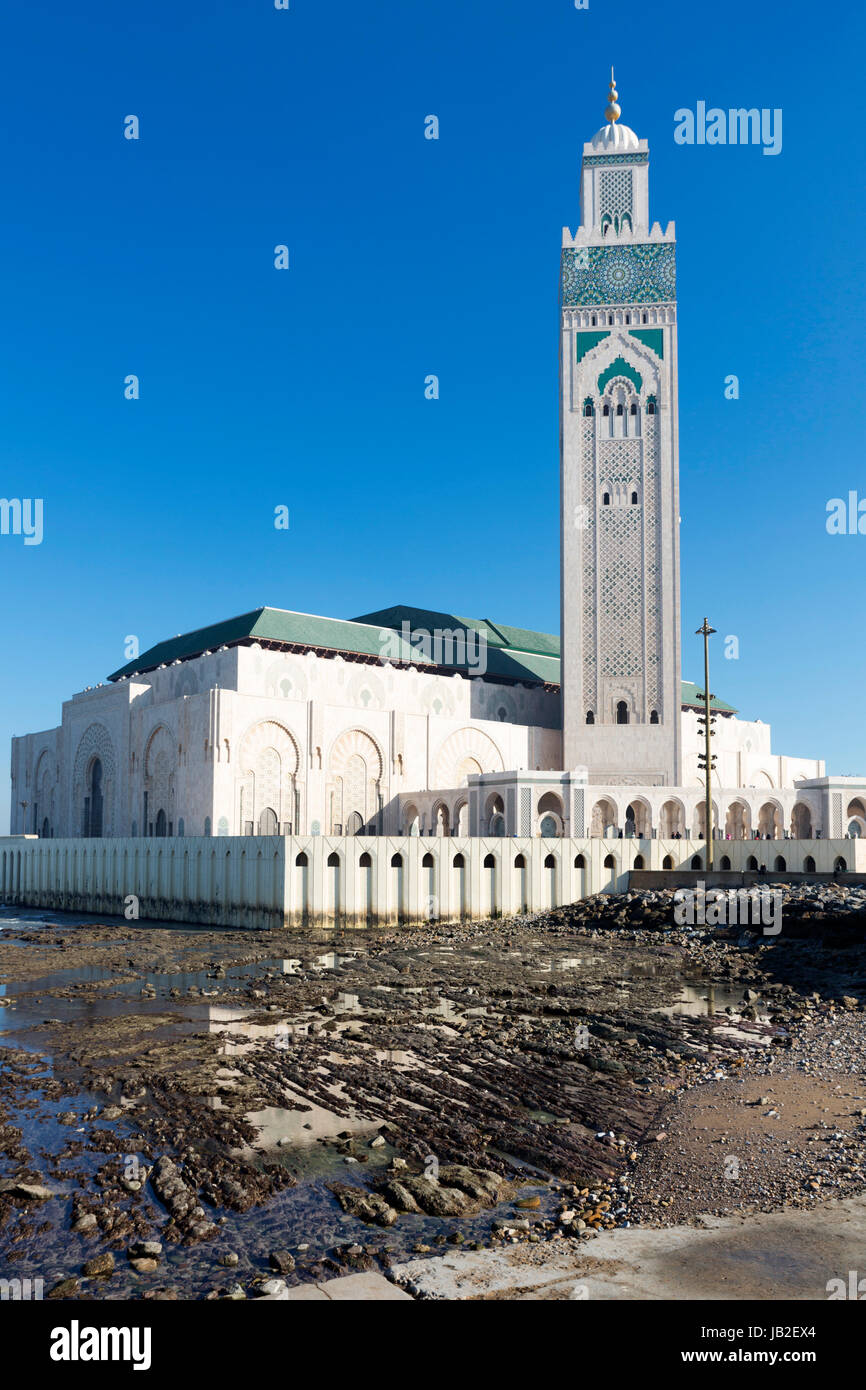Moschee Hassan II in Casablanca, Marokko Stock Photo