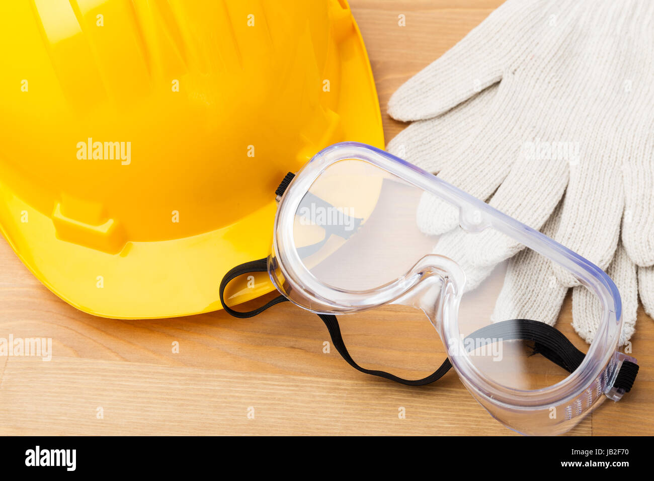 Standard safety equipment fot construction industry Stock Photo - Alamy