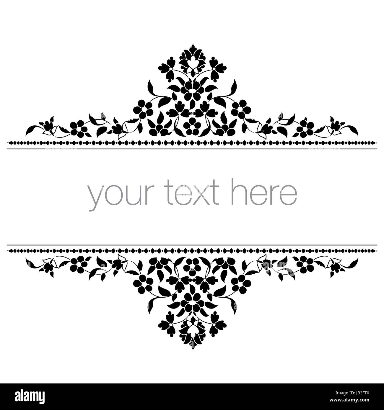 eastern oriental style ornate old frame pattern Stock Photo - Alamy