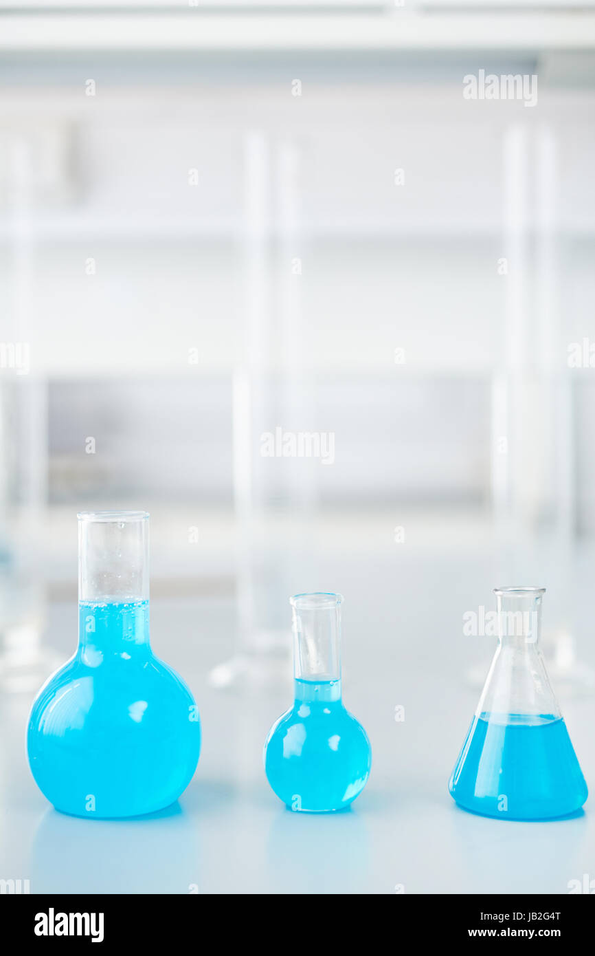 Science Lab Glassware Stock Photo - Alamy
