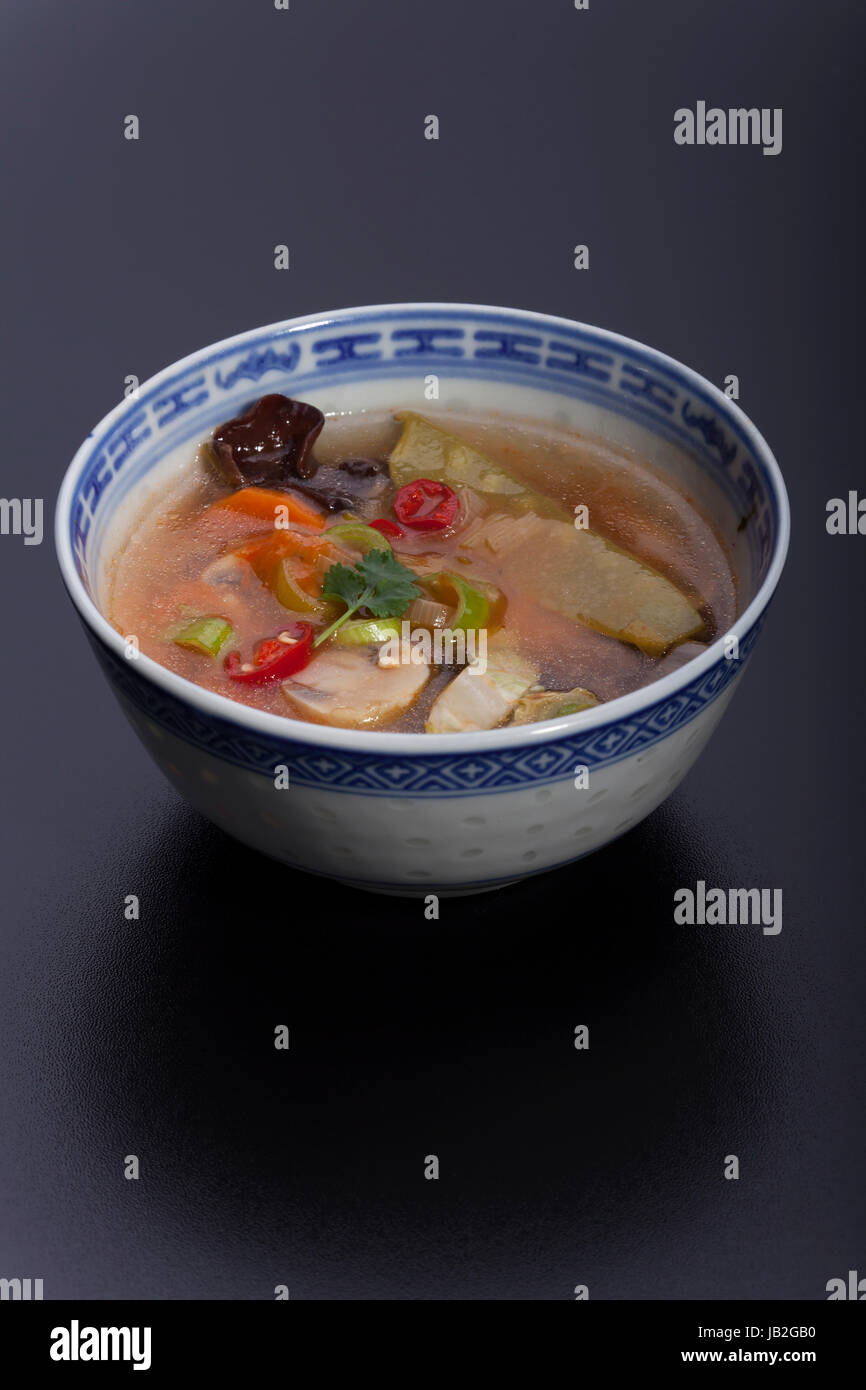 chinesische süß-saure Suppe Stock Photo - Alamy